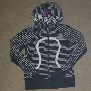 Lululemon striped Scuba Hoodie